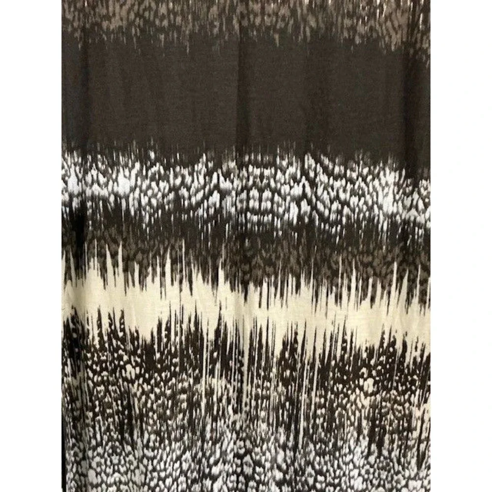 Michael Kors Brown and Beige Maxi Dress Sz L NWT